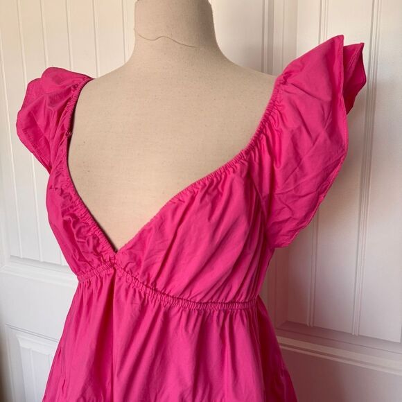 The Post Genevieve Fuchsia Mini Dress - Picture 4 of 9
